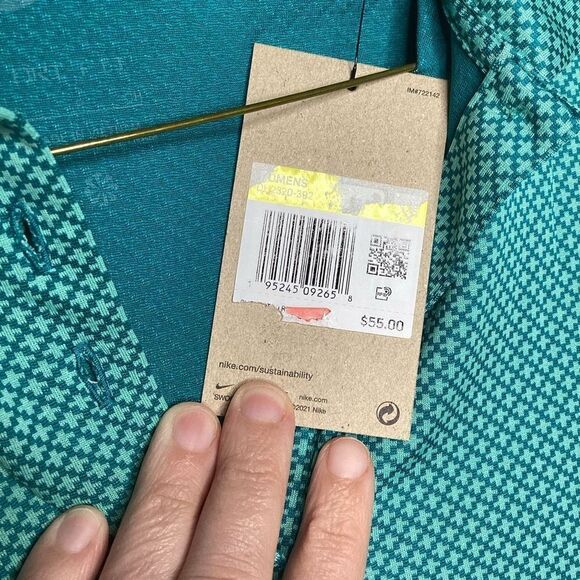 NWT Ladies‎ Nike Drifit Golf Tennis Polo small Teal Green - Picture 4 of 8